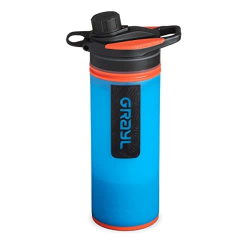 GRAYL GeoPress 24 oz Water Purifier Bottle - Filter for Hiking, Camping, Survival, Travel (Olive Drab)