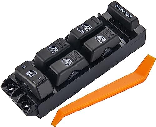 ZAPOSTS Power Window Switch Fits for 2001-2002 Chevy Avalanche 1500 HD 2500 HD 3500 Suburban Tahoe,GMC Sierra Yukon Cadillac Escalade.Driver Side Control Door vidrios Master Switch.Replaces 15062650.