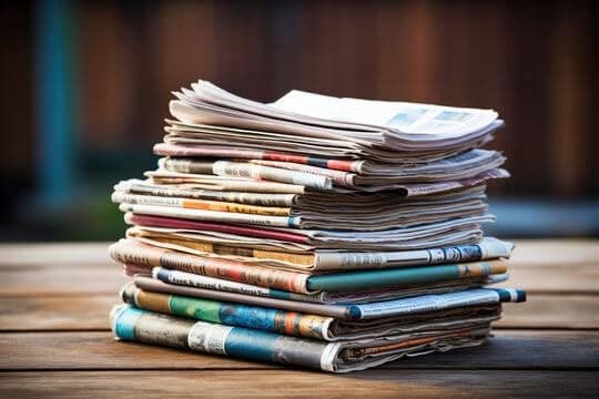 Old News Paper for Arts, Crafts, Bags, Stuffing, Packing, Cleaning, Gift Wrapping, Glass Polishing, 1kg