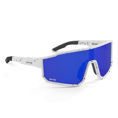 Eyewearlabs OKNO | Polarized Sports Over-Sized Unilens Wrap-Around Branded Stylish Sunglasses For Men & Women | 100% UV Protection Shades | Cricket Sports Cycling Driving Trekking & More