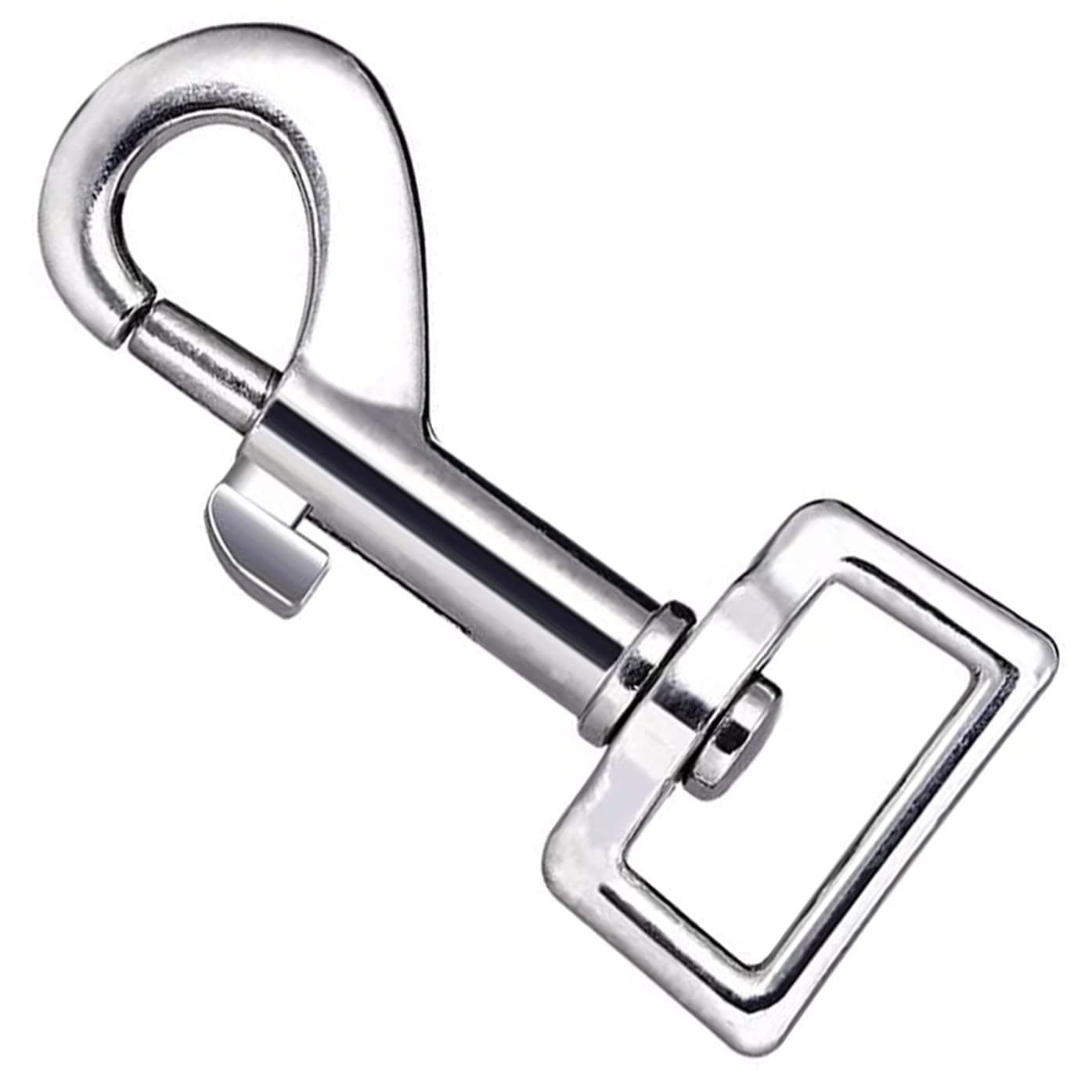 DIY Crafts Swivel Snap Hooks Metal Heavy Duty Square Eye Clasp Buckle Trigger Clip Multi Best Spring Pet Buckle Key Chain for Linking Dog Leash Collar Handmade 3 Antique Silver
