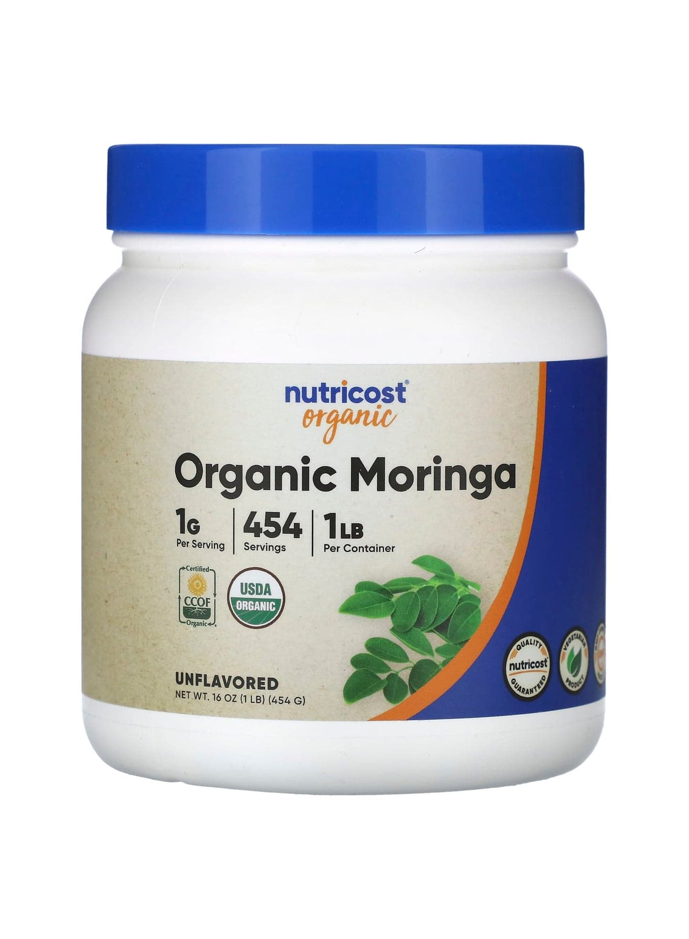 Organic Moringa, Unflavored, 16 oz (454 g)