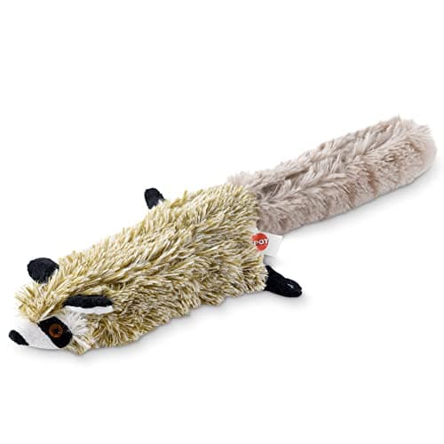 SPOT Flippin Skinneeez Raccoon Cat Toy with Catnip Realistic Flopping Design TouchActivated Movement and Sounds USB Rechargeable Perfect for Indoor Cats 15Inch