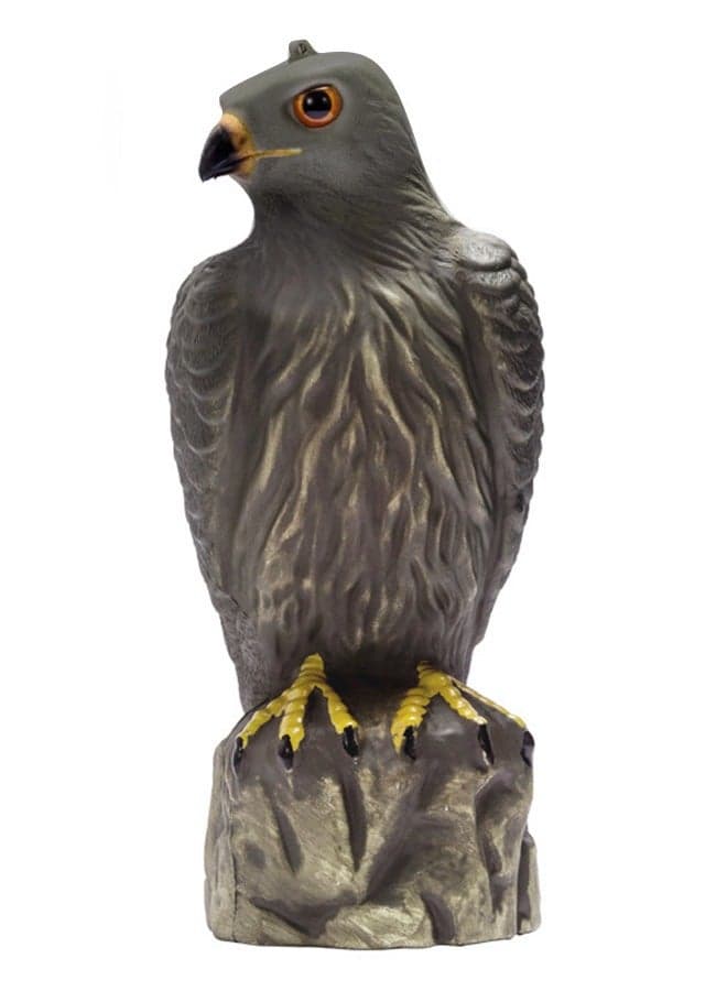 Bird Control Scare Device, Realistic Falcon Statue, Bird Repelling Falcon, Plastic Bird Scarecrow, Eagle Decoy For Garden Protection And Outdoor Decoration 1 Piece