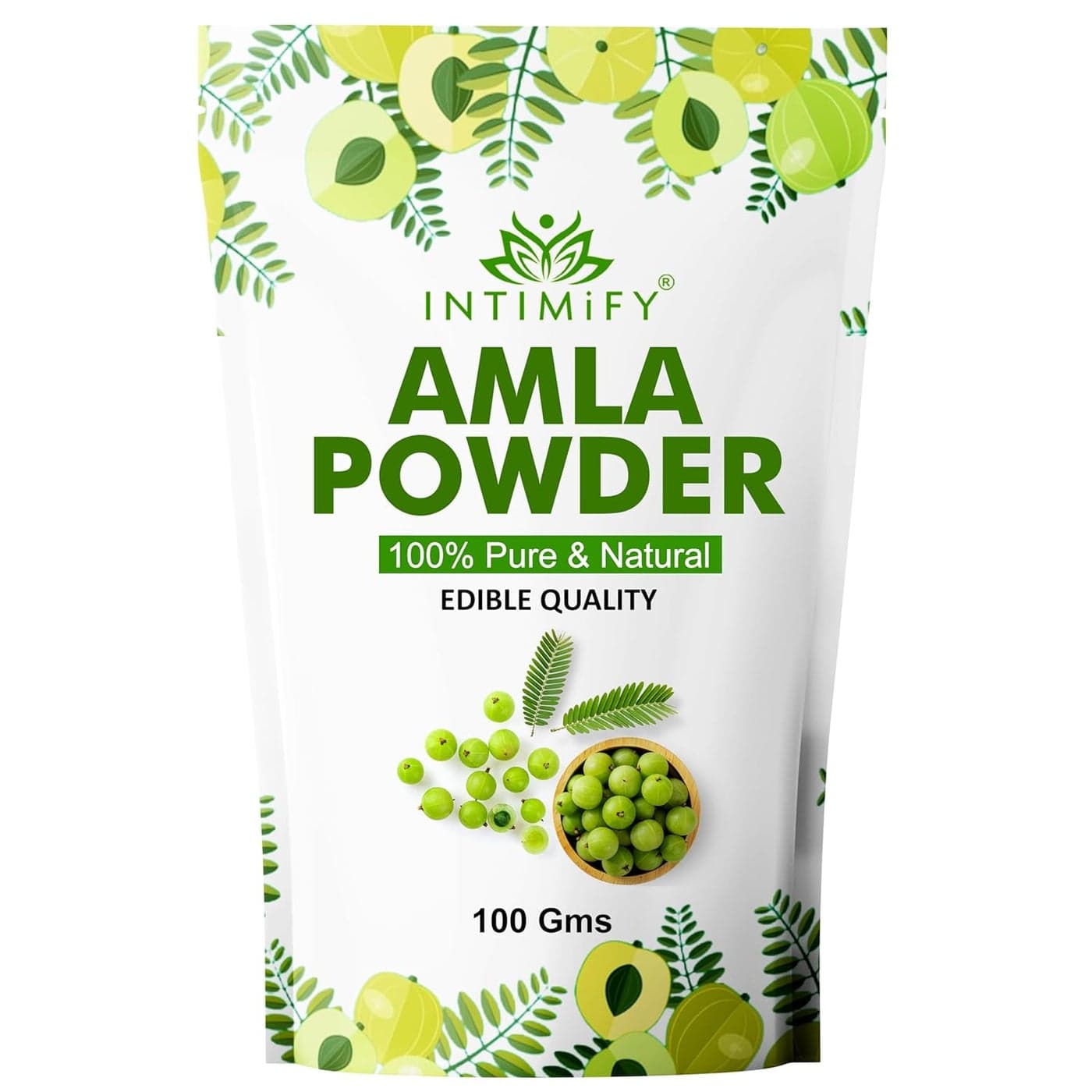 INTIMIFY Amla Powder For Hair Growth Ideal for Hair Eating Drinking Skin For Women Men