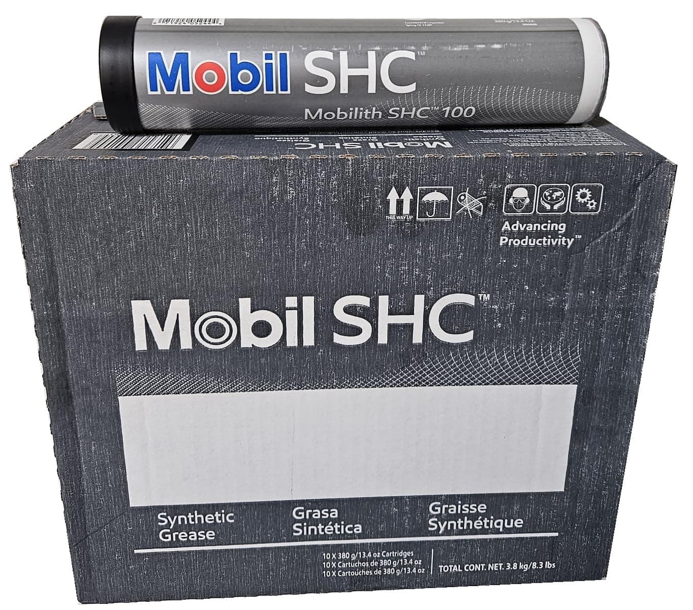 Mobil Mobilith SHC 100 13.4 oz Cartridge (10Pack)