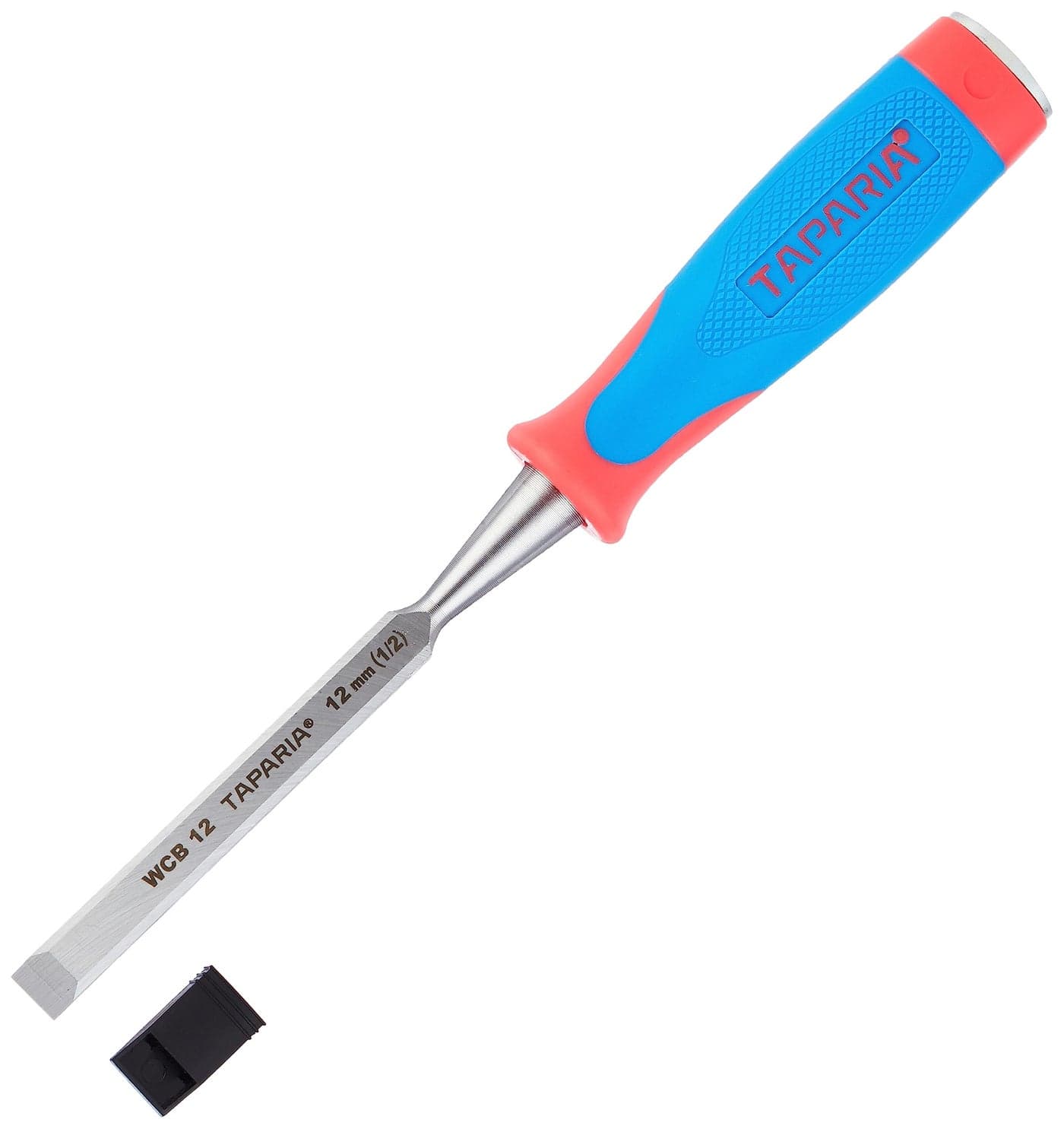 Taparia WCB12 Steel (12mm) Bevelled Edge Chisel (Blue and Silver)
