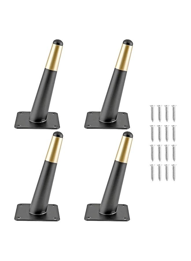 Heavy Duty Metal Coffee Table Legs Replacement Iron Sofa Feet Golden Stainless Steel Cabinet Legs Supports Up To 800Kg Set Of 4