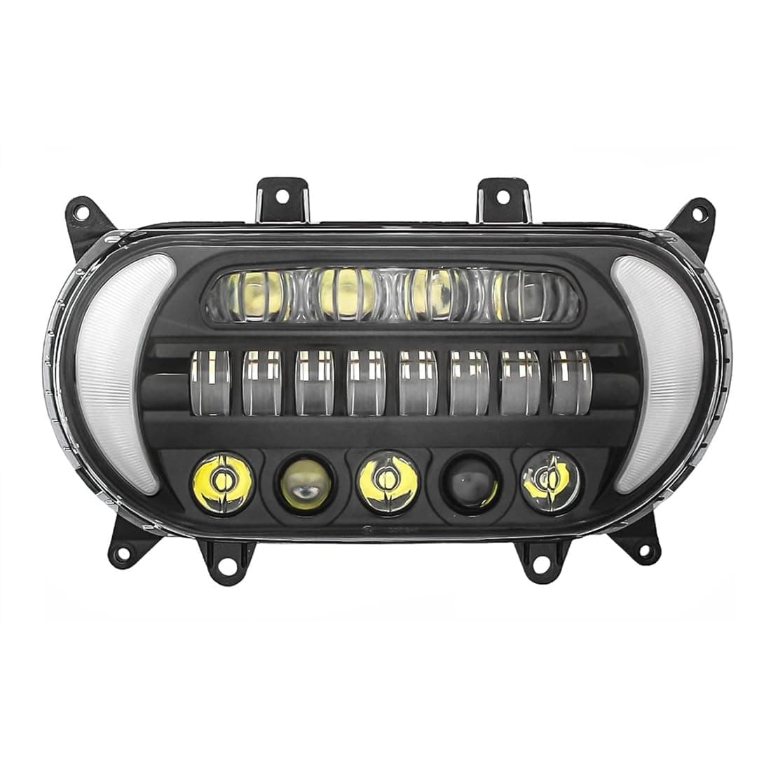 UTVIUNCT LED Headlight with DRL Turn Signals Motorcycle Headlamp Daytime Running Side Lights Fit for Touring Road Glide 20152024