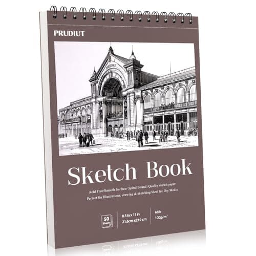 Sketch Book 8511 inch Spiral Bound Sketch Pad 50 Sheets 68lb100gsm AcidFree Sketchbook for Drawing Painting Sketching Art Paper Drawing Supplies for Teens Adults Artists Graduation Gifts