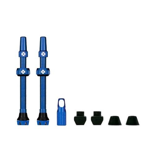 MucOff Tubeless Valves V2 60mm Blue 4X 7075 AircraftGrade Aluminium Presta Valves with Core Removal Tool 44mm 60mm 80mm 10 Anodised Color Options Fits MTB Gravel Road