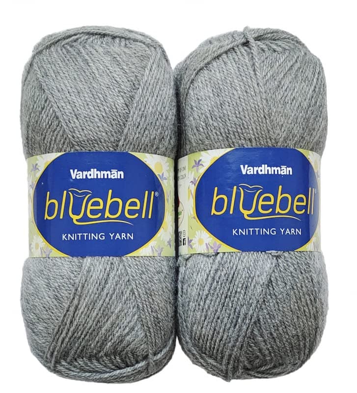 Vardhman Bluebell 400 GM 1 Ball 100 GM Each Wool Ball Hand Knitting WoolArt Craft Soft Fingering Crochet Hook Yarn Needle Acrylic Knitting Yarn Thread Dyed Shade No88