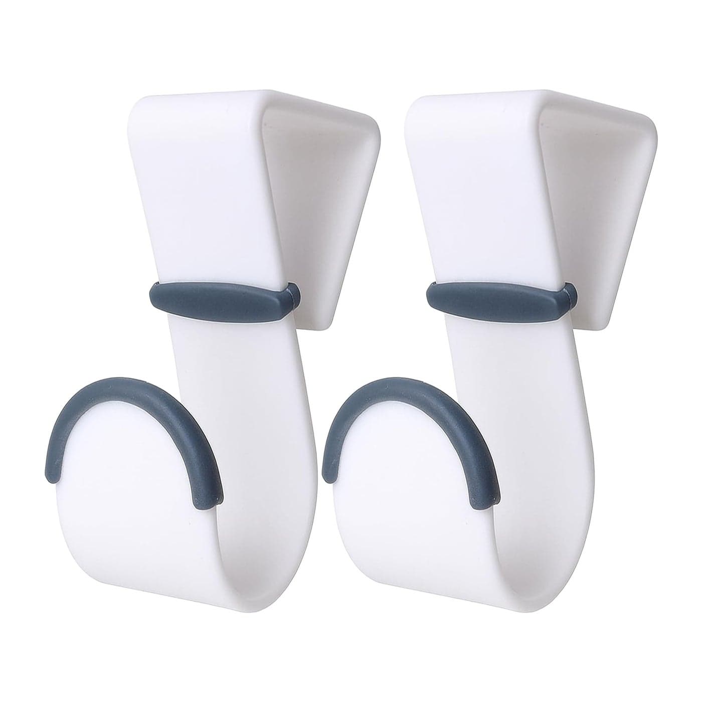 Black Duck Brand OverTheDoor Hooks Heavy Duty Plastic Door Hangers with NonSlip Rubber Grips Fits Most Standard Doors No Tools or Drilling Ideal for Towels Robes Bags and Coats