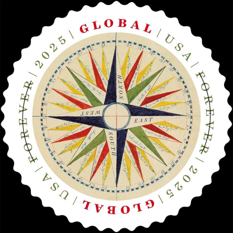 Global Forever international US Postage Stamps Sheet of 10 Stamps