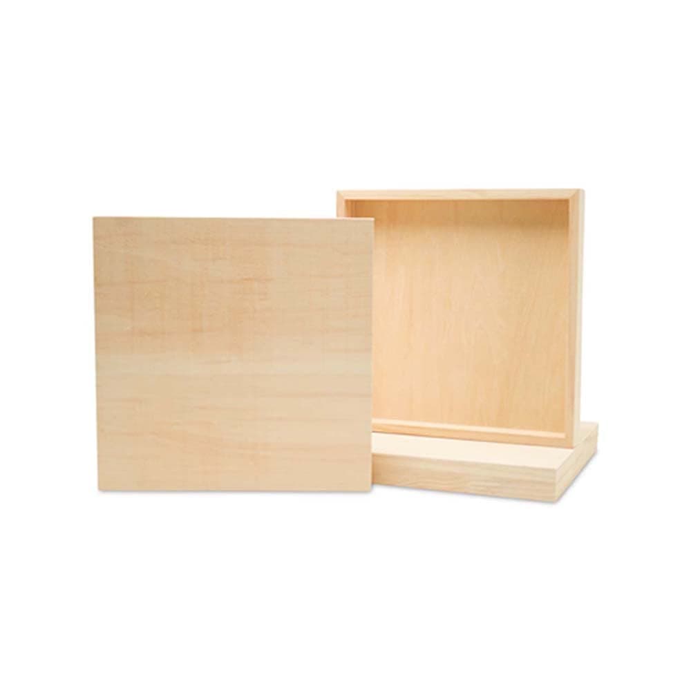 Square Wood Canvas 12 x 12 x 112inch Unfinished Wooden Panels for Painting 12 x 12 for Gesso Wood Panel Art by Woodpeckers