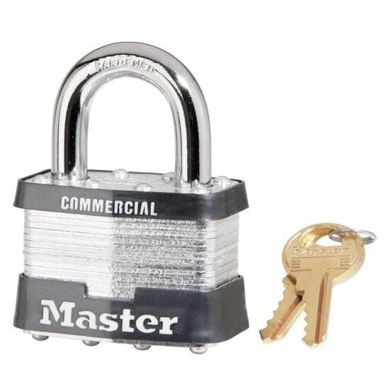 Master Lock 5KA A383 Padlock Keyed Alike Laminated Steel 6 Pack