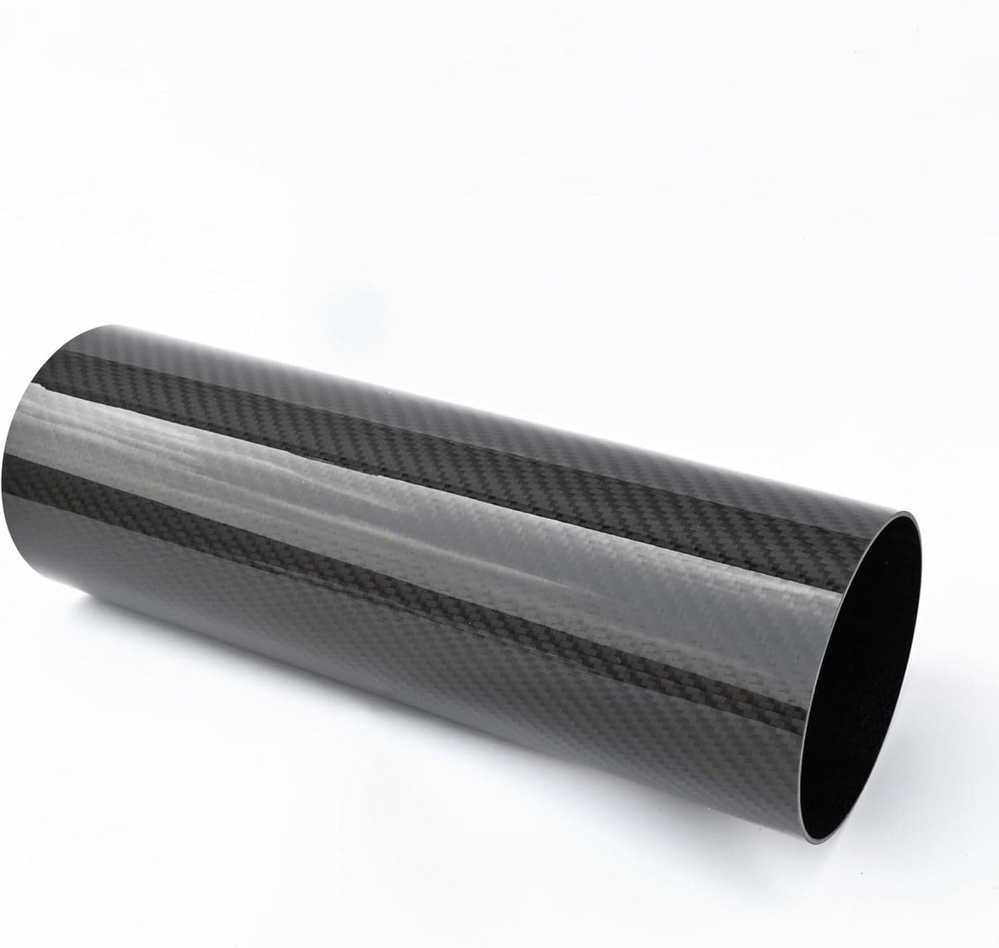AC PERFORMANCE 3.5 Inch (89mm) Straight Carbon Fiber Tube - 11.8 Inch Length, 1.3mm Thickness