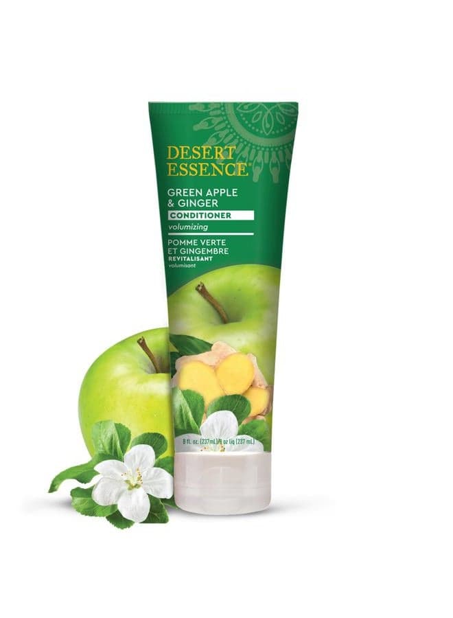 Green Apple and Ginger Conditioner - 8 fl oz - Volume for Fine Hair - Moisturizing, Thickening, Volumizing - w/Organic Extracts and Oils, Vitamins, Antioxidants - Paraben-Free