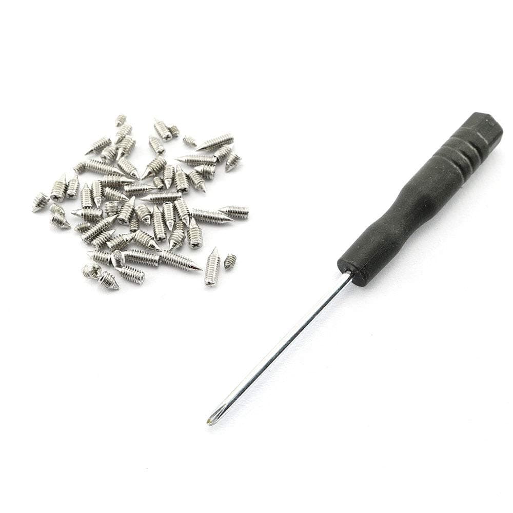 Pro Bamboo Kitchen 60pcs Nickel Plated Screw Set Assembly for Belt Buckle Include M2x3mm M25x5mm M25x6mm M25x8mm M3x3mm M3x6mm with 2mm Screwdriver for Belt Repair Ladies Handbag Hardware