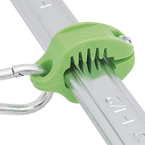 Peakworks Tool Tethering System, 1-15/16" x 9/16" Flat Clamp, HDPE, Green, V8561601