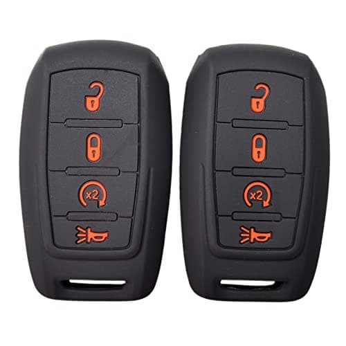 Zorratin Silicone Remote Key Fob Cover Case Protector for Ram 1500 2500 3500 2019 2020 2021 2022 2023 2024 2025 4 Buttons