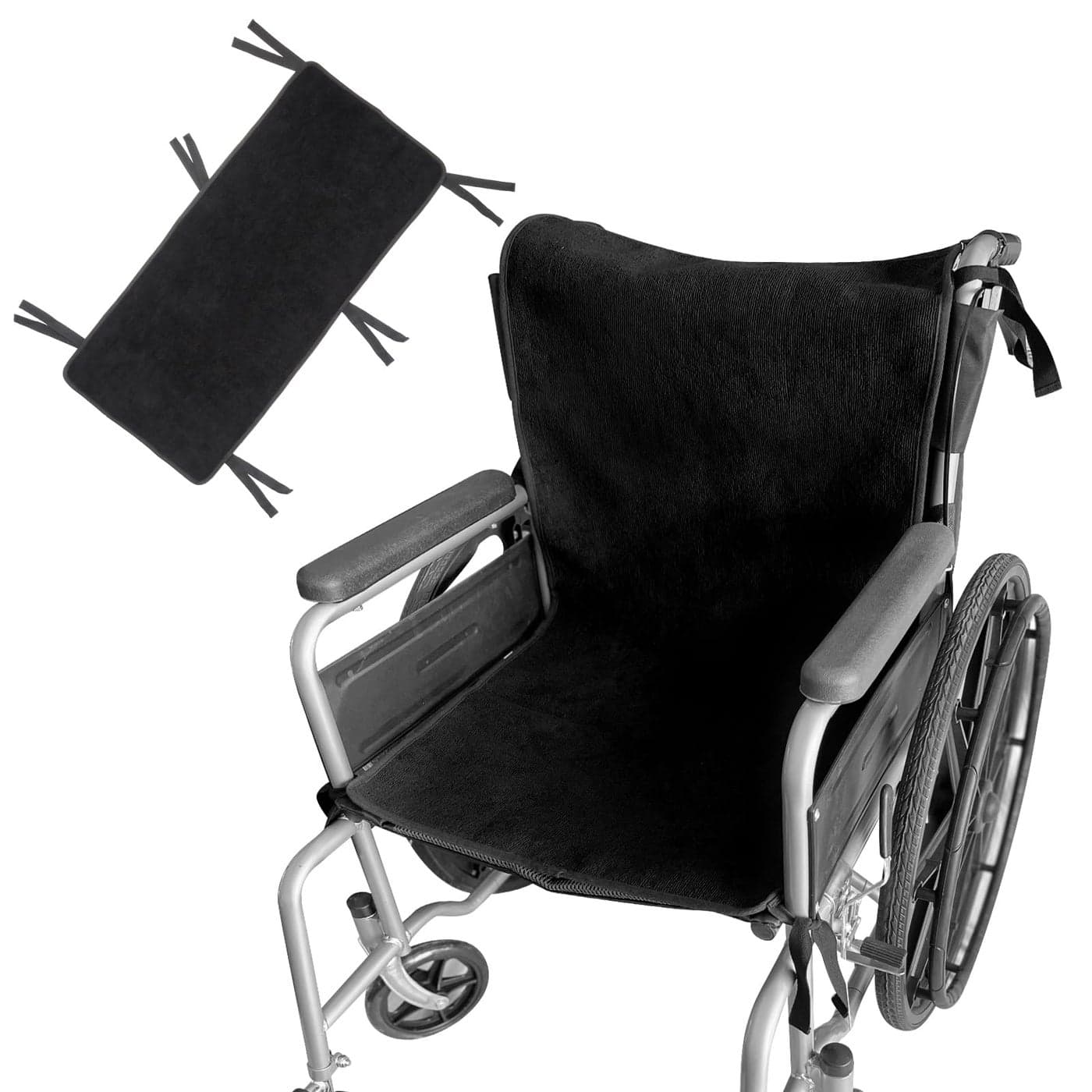 Jotogoyob Waterproof Wheelchair Seat Cover Pads6 Straps Reusable Seat Pads Cover with AntiSlip Protector Washable for ElderlyIncontinence PatientsNursery