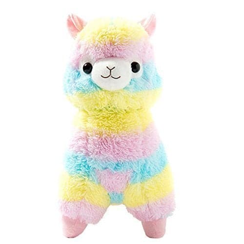 Cuddly Llama Rainbow Alpaca Doll 7 Soft Baby Stuffed Animal Toy Valentines Day Birthday Xmas Christmas Wedding Anniversary Presents Gifts