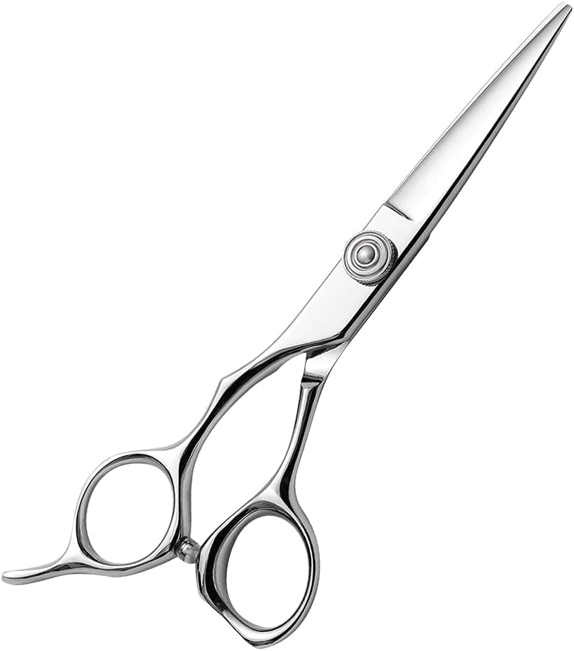 AOLANDUO 55 Inch Left handed ShearsHigh End AICHI Steel Handmade Hair Cutting ScissorRazor EdgeOffset DesignPro Ergonomic for Salon Stylists Beauticians and Barbers