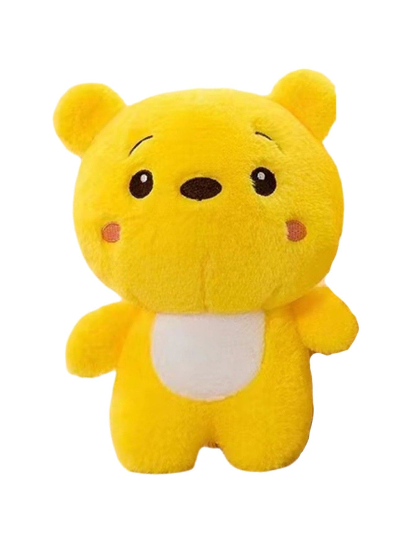 8-Inch Yellow Bear Plush Toy, Animal Pillow, Soft Cartoon Doll Decoration, Suitable As A Gift For Children And Loved Ones On Birthdays And Holidays