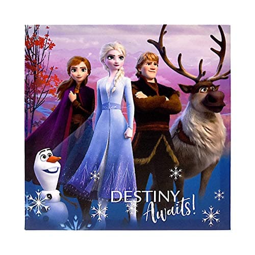 Disney Frozen 2 4 Pack Canvas LED Wall Art Eachpiece Measures 114 X 114 Multi