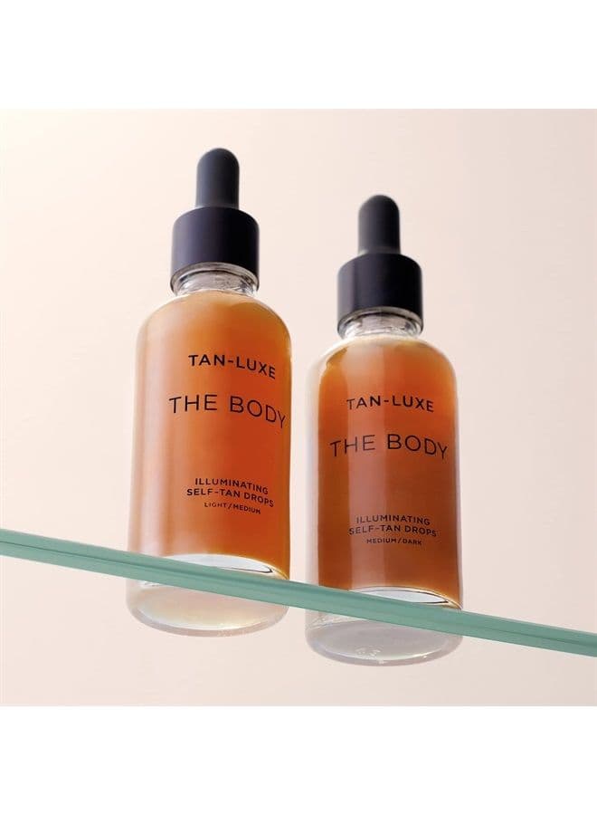 The Body Mini - Illuminating Self-Tan Drops, 15 ml - Light/Medium - Cruelty Free & Vegan