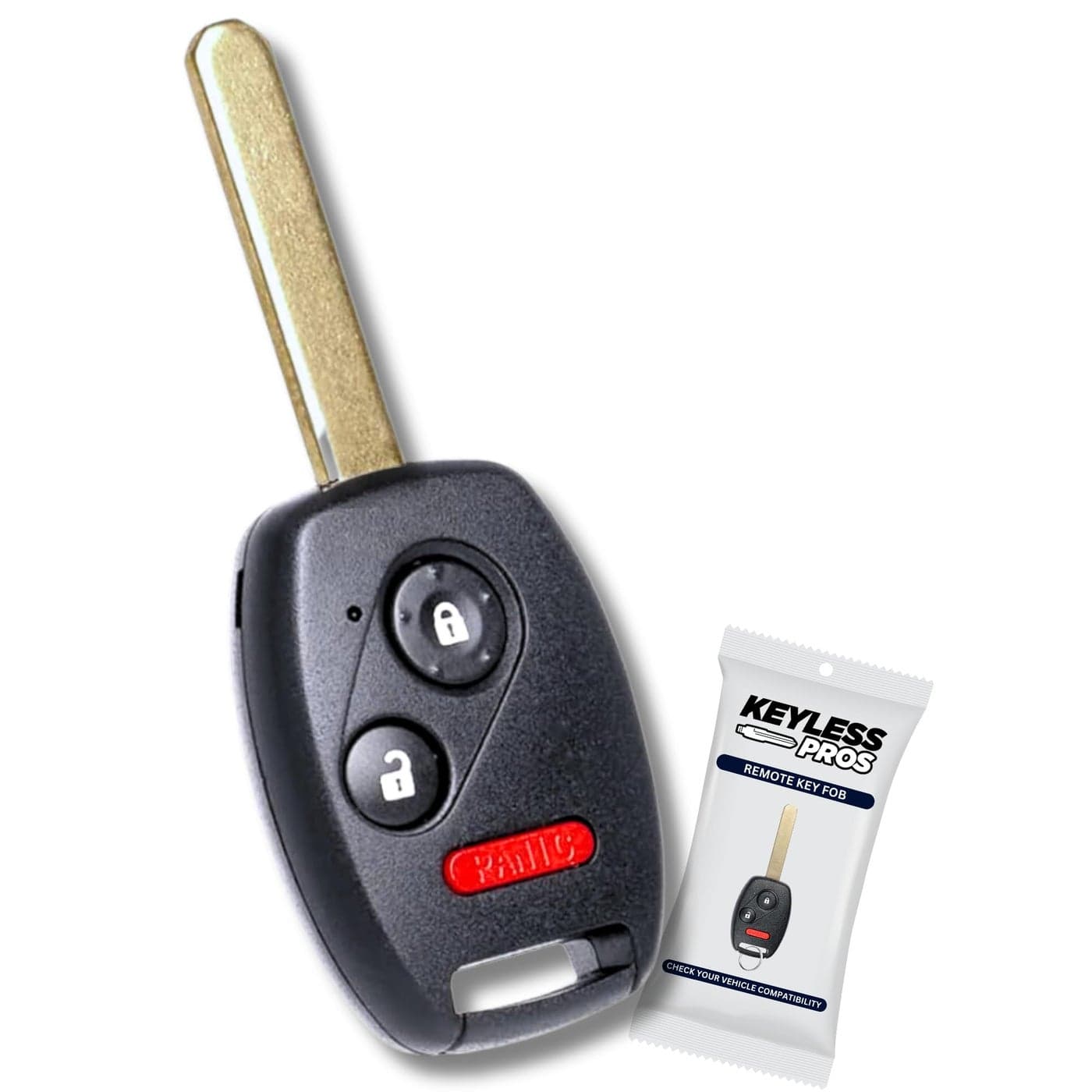 KEYLESSPROS 3Button Keyless Entry Remote Key Fob Replacement fits 20102012 Honda Accord 20072013 Honda CRV 20112015 CRZ 20092013 Honda Fit 20102014 Honda Insight MLBHLIK1T