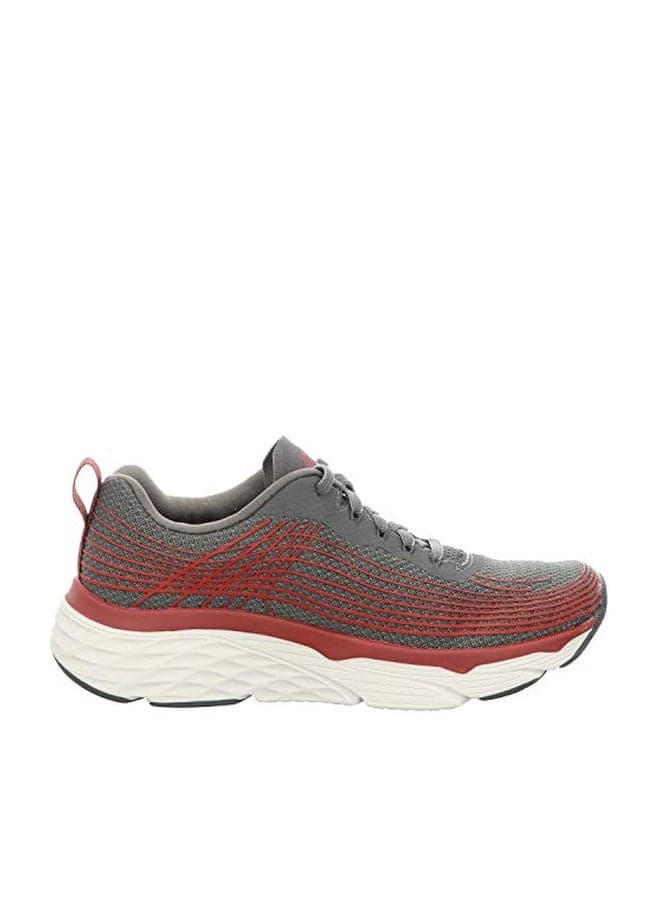 Skechers Men's Max Cushioning Elite-Performance Walking & Running Shoe Sneaker, Charcoal/Red, 10.5