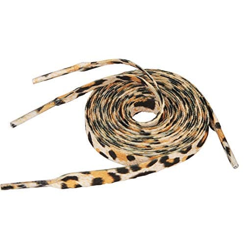5Chaos Leopard Cheetah Shoelaces, Animal Printed Patterned Shoe Laces for Women Girls Kids, Cool Design Shoestring with Aglets 1 Pair (31" (80CM))