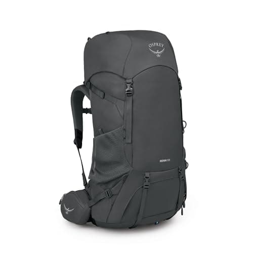 Osprey Renn 65L Women's Backpacking Backpack, Dark Charcoal/Gray Wolf, Extended Fit