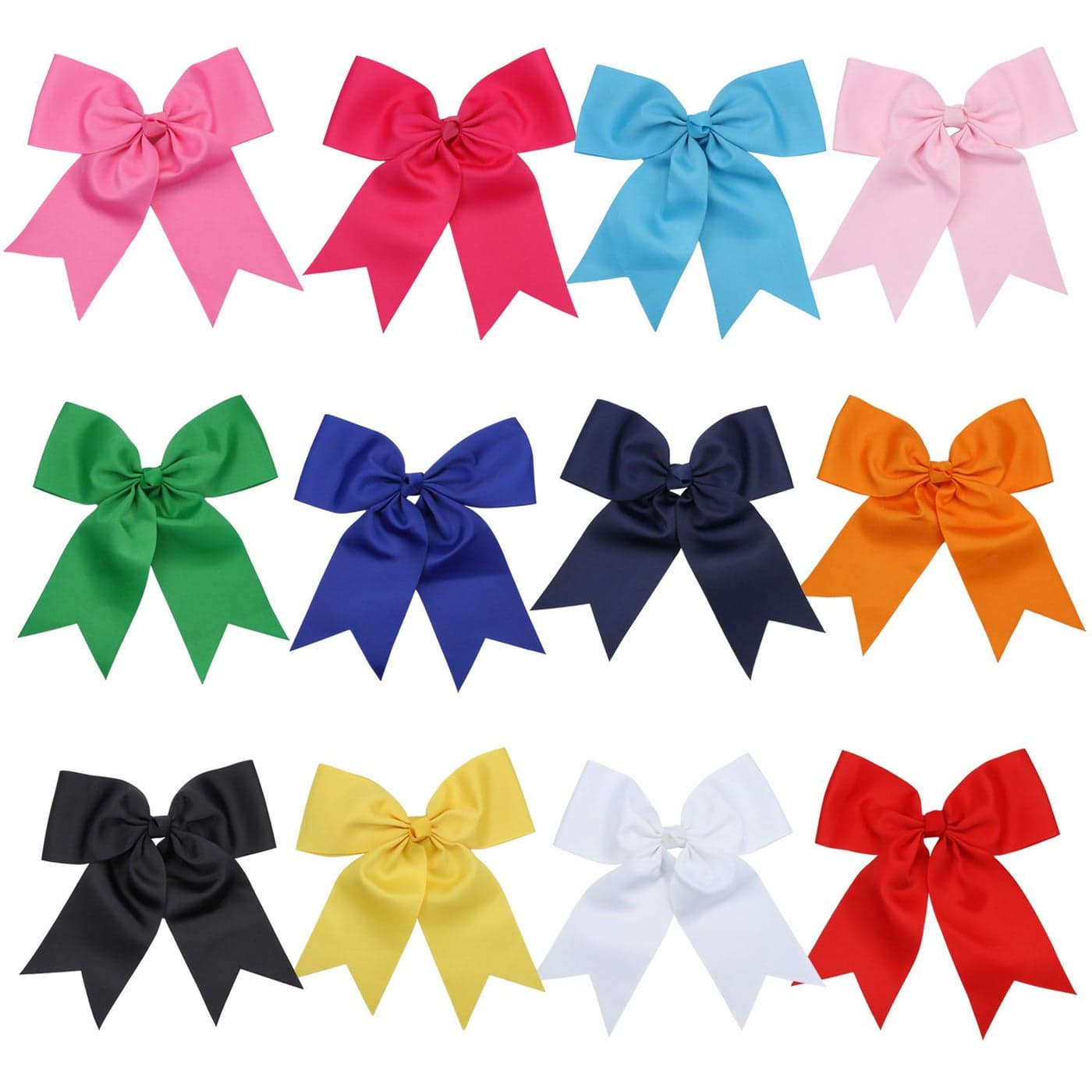 8 12 Pcs Jumbo Cheerleader Bows Clips Cheerleading Bows Hair Bow