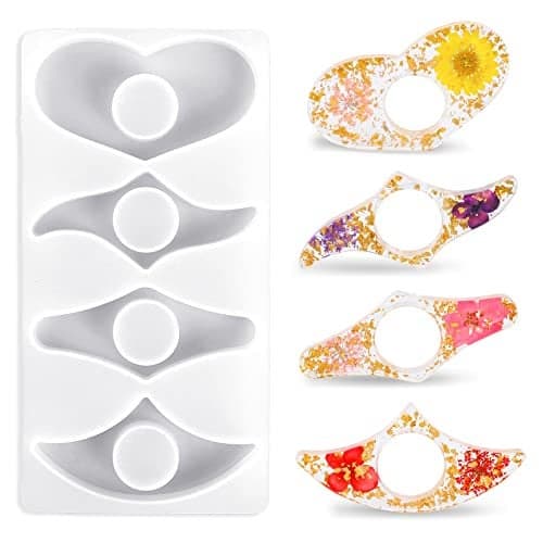 Silicone Resin Mold for Thumb Book Page HolderReusable Bookmark Mold Handmade Thumb Bookmark Casting Mold Silicone Mould for DIY Reading Accessory for Book Lovers Readers Students