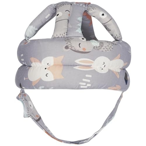 REFLYAWAY Baby Head Protector Baby Helmet for Crawling Walking, No Bumps Safety Head Adjustable Protective Cap for Walking, Playing (Fox)
