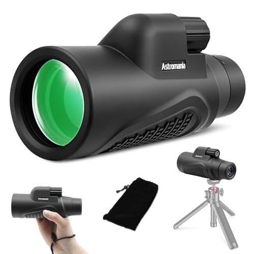 Astromania Monocular Telescope 12x50 HD K9 Prism High Power Compact Waterproof Fogproof Shockproof for Birdwatching Camping Wildlife MultiCoated Optics Rubber Armor NonSlip Grip