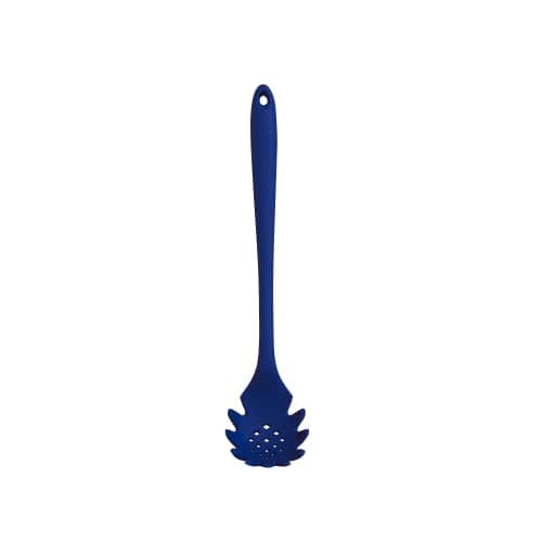 GIR: Get It Right Premium Silicone Spaghetti Spoon - Non-Stick Heat Resistant Silicone Pasta Fork - Perfect for Cooking, Strainer, and Serving - 13 IN, Navy, (GIRSNP381NVY)