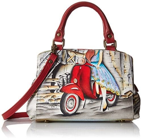 Anna by Anuschka Satchel Handbag | Genuine Leather | Roman Dreams