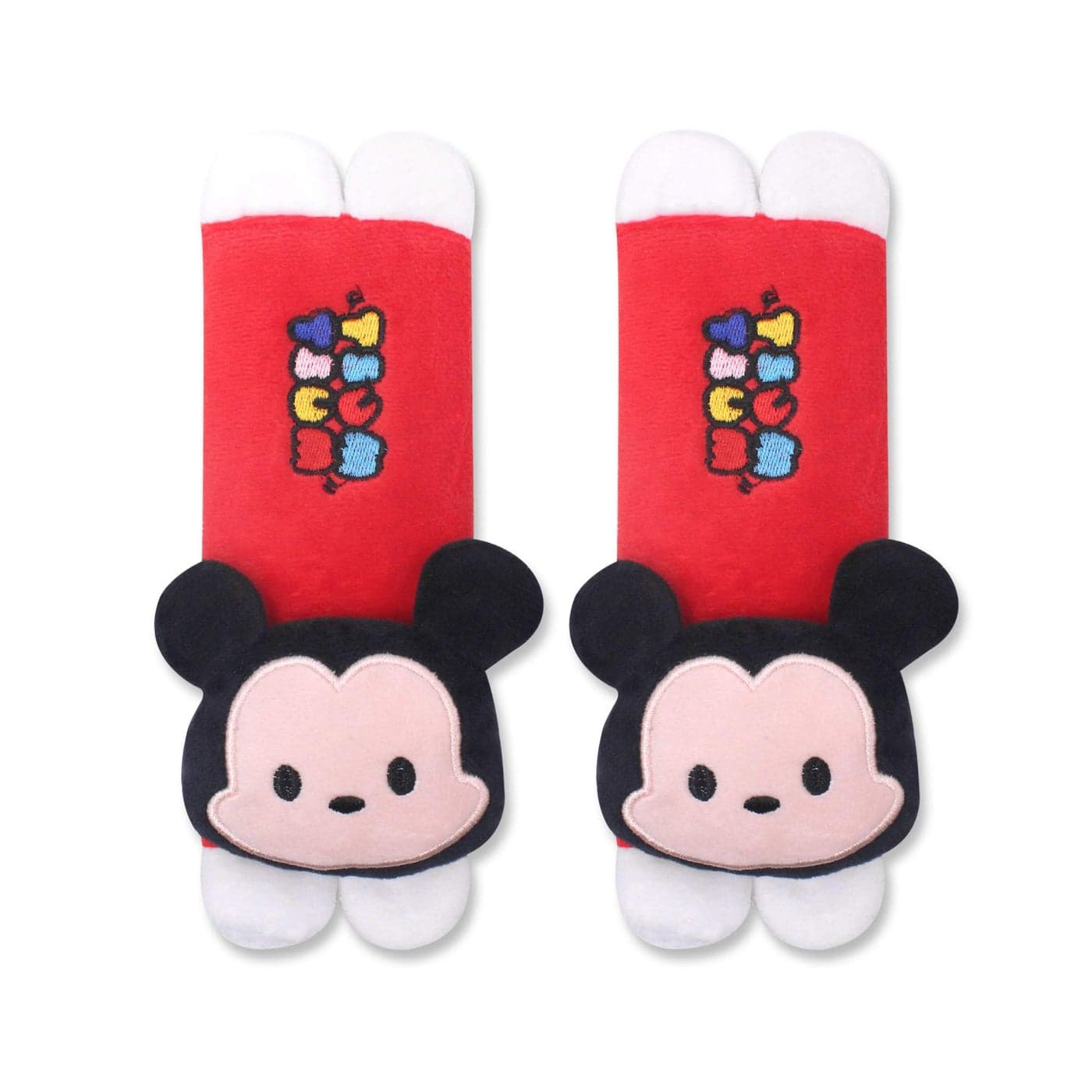 2 Pcs Set Mickey Minnie Plush Car Seat Belt Strap Covers Shoulder Cushion Pad