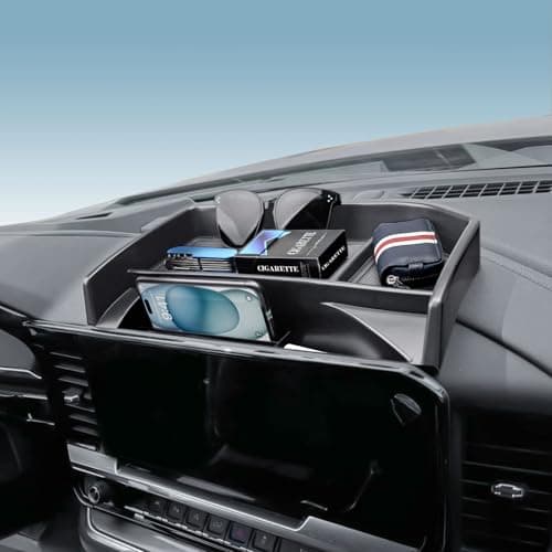 EDBETOS Dashboard Organizer Tray Compatible with 20222026 Chevy SilveradoGMC Sierra 1500 20242026 2500HD3500HD Accessories Behind Screen Dash Storage Console Insert for 134inch Screen Only