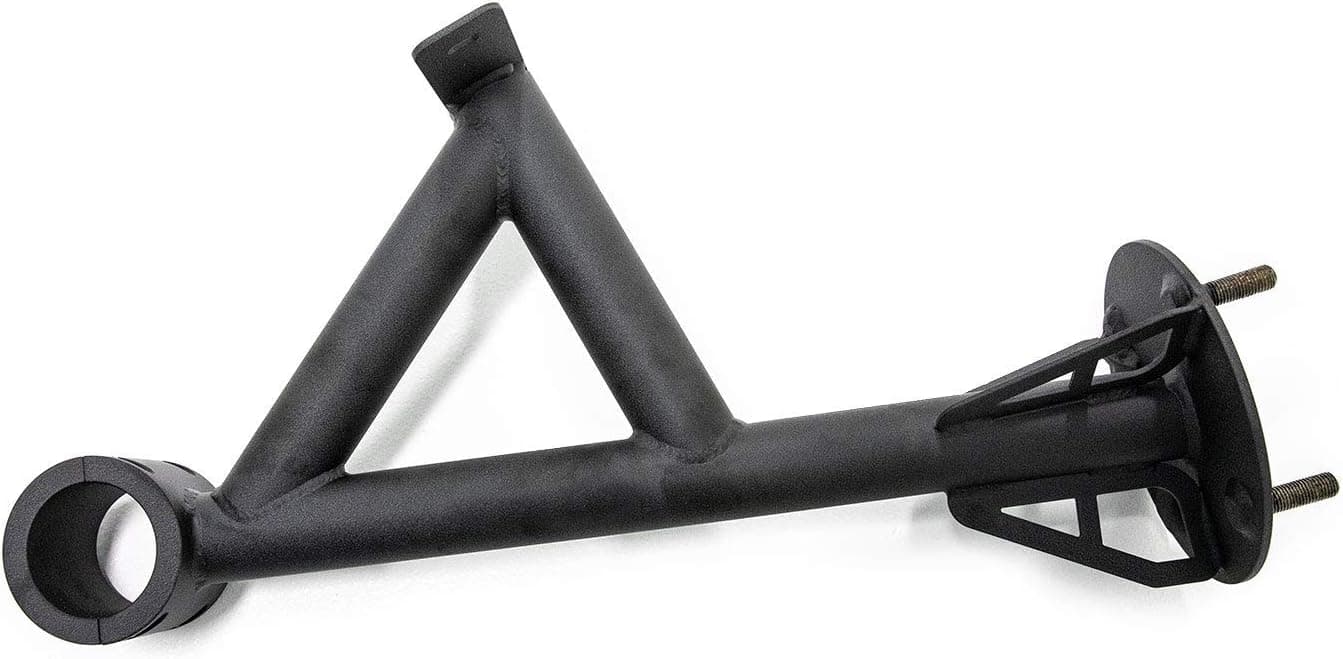 SuperATV Spare Tire Carrier for Can-Am Maverick X3 - Fits 64" and 72" Models, No Drilling Required, Up to 34" Tire, Wrinkle Black