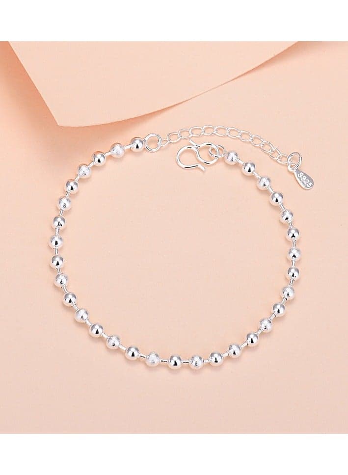 S925 pure silver bracelet niche jewelry Korean style temperament Korean retro female ins style high-end couple silver jewelry bracelet jewelry