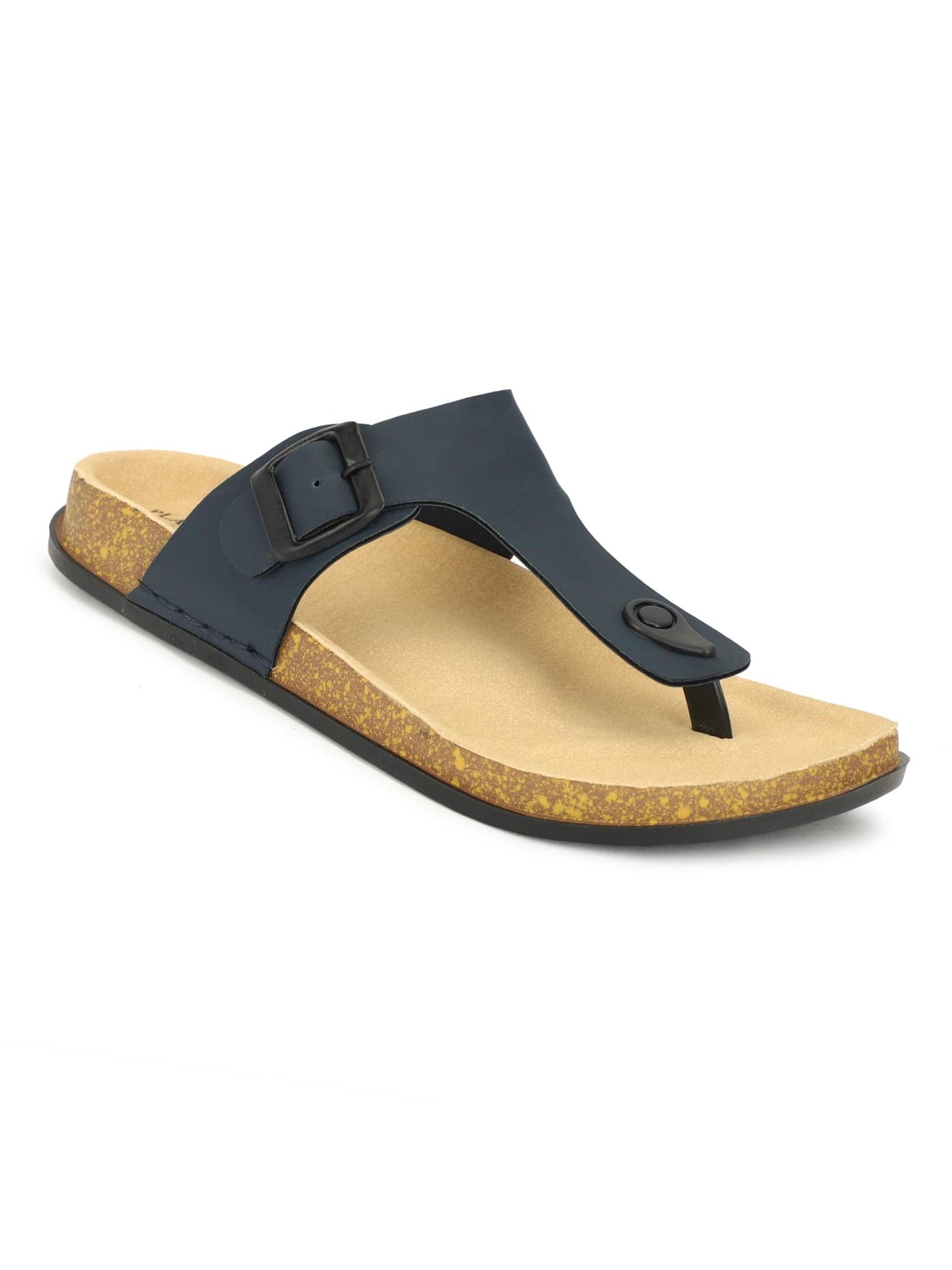 SHOECUBE Men V-Shape Thong Slippers | Casual Flip-Flops | Slippers for Men | Lightweight Rubber Sandals | Comfortable Anti-Slip Footwear