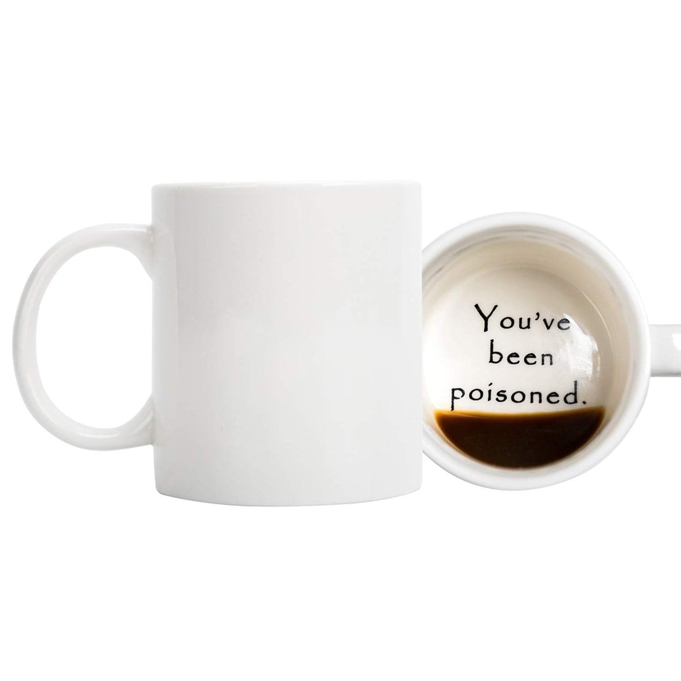 FLY SPRAY Funny Coffee Mug YOUVE BEEN POISONED Novelty Creativity Drink Cups Unique Joke Great Gag Gift Idea For Men Women 12 OZ Ceramic Tea Cup White