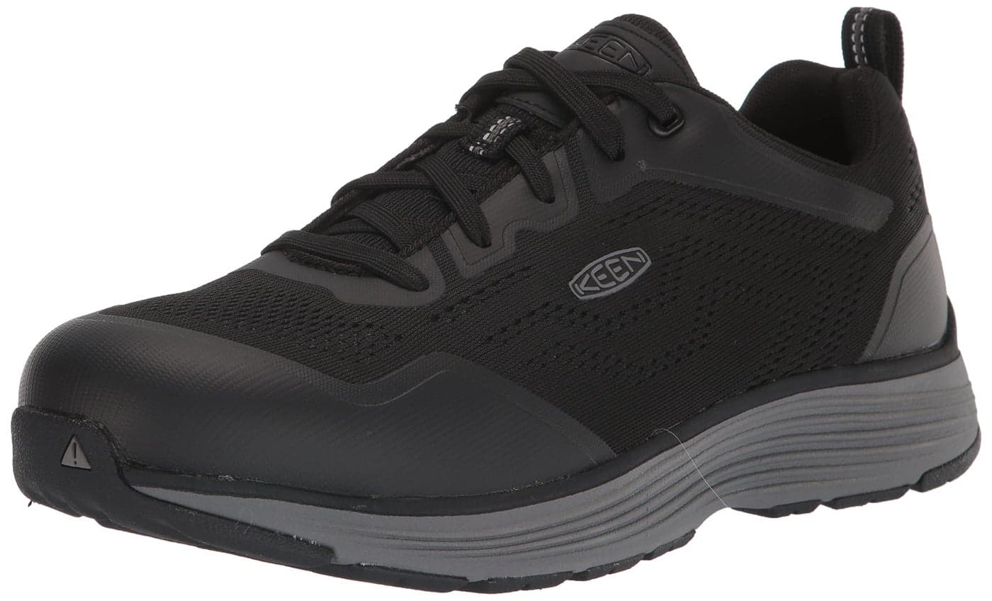 KEEN Utility Mens Sparta 2 Low Alloy Toe Industrial Work Sneakers Steel GreyBlack 105 D Medium US