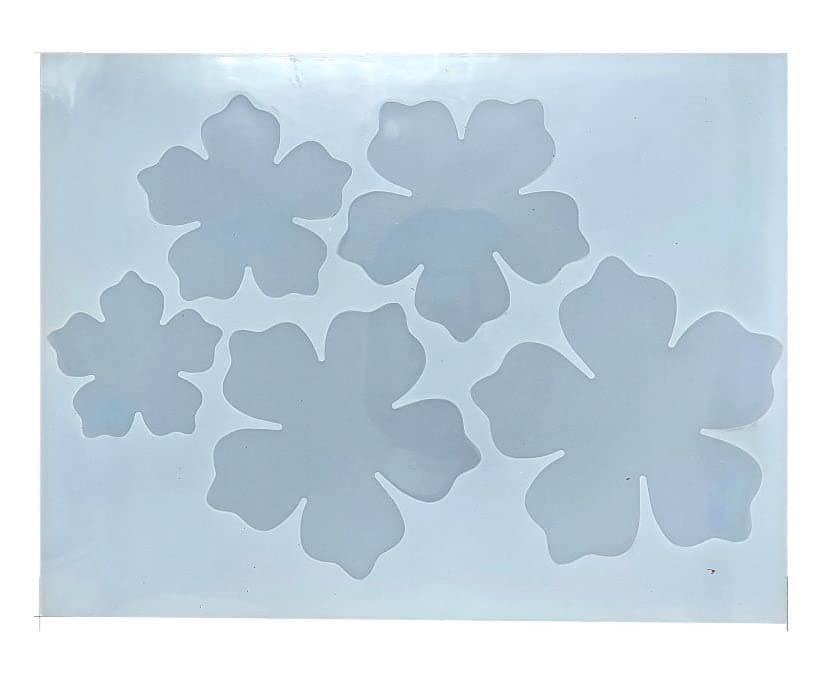 53ARTS 3D Flower Mould for Resin Art Flower Flower Decorative Mould Mold for Epoxy Resin DIY 3D Flower Mould 5 Cavity