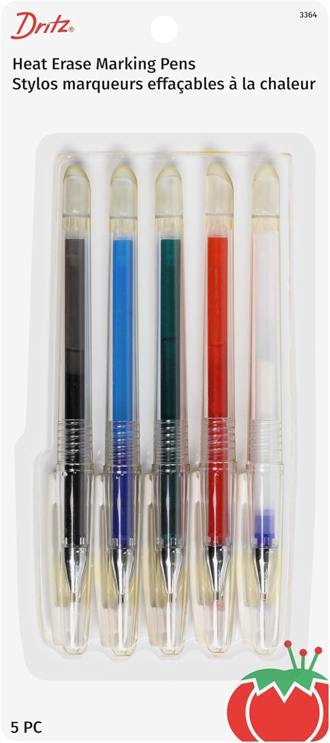 Dritz Heat Erase Pens 5 Count Notion UNITS Assorted Colors